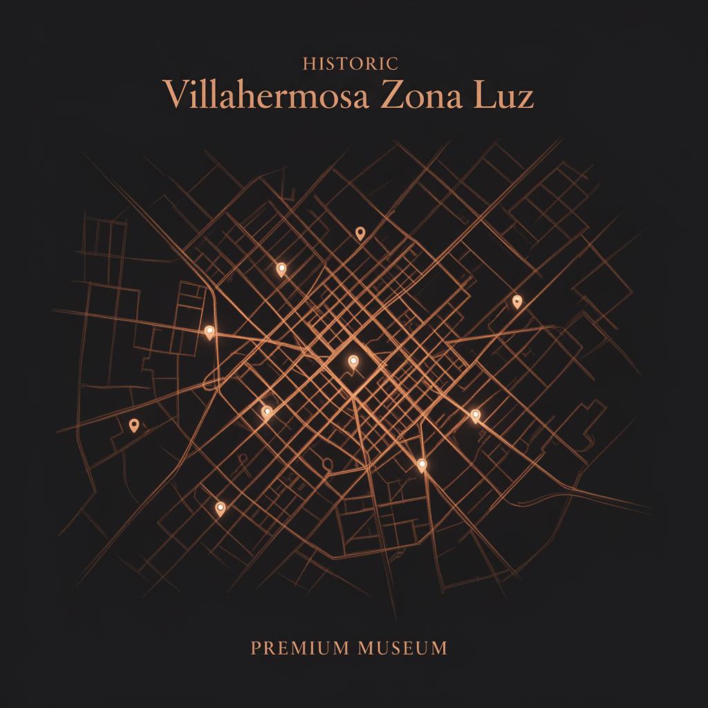 Mapa artístico estilizado de Zona Luz
